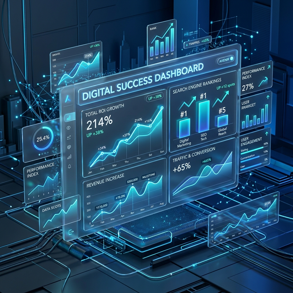 SEO success metrics dashboard